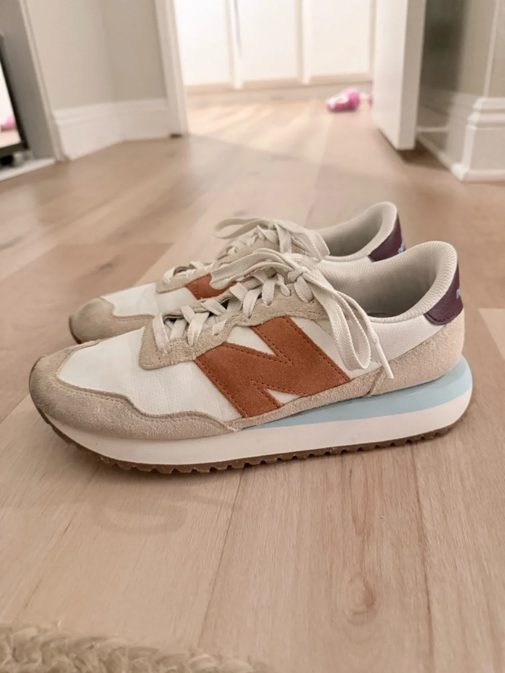 New Balance 237 Sea Salt & Copper Women's Sneakers - Picture 2 of 5